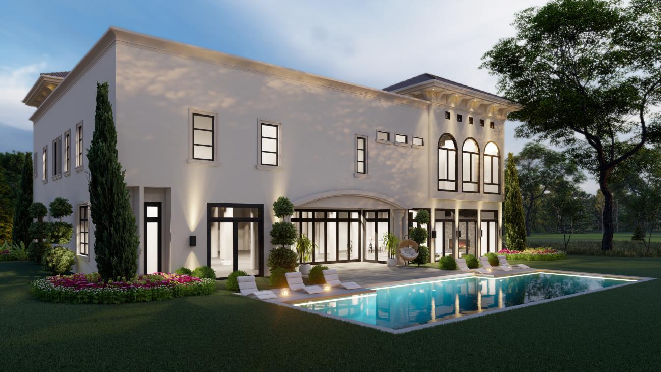 5534 Huckleberry rear pool area — Memorial, Houston TX